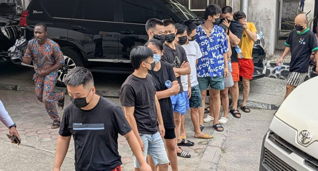 EFCC Arraigns 13 Chinese Nationals and Company Over Alleged Cybercrime