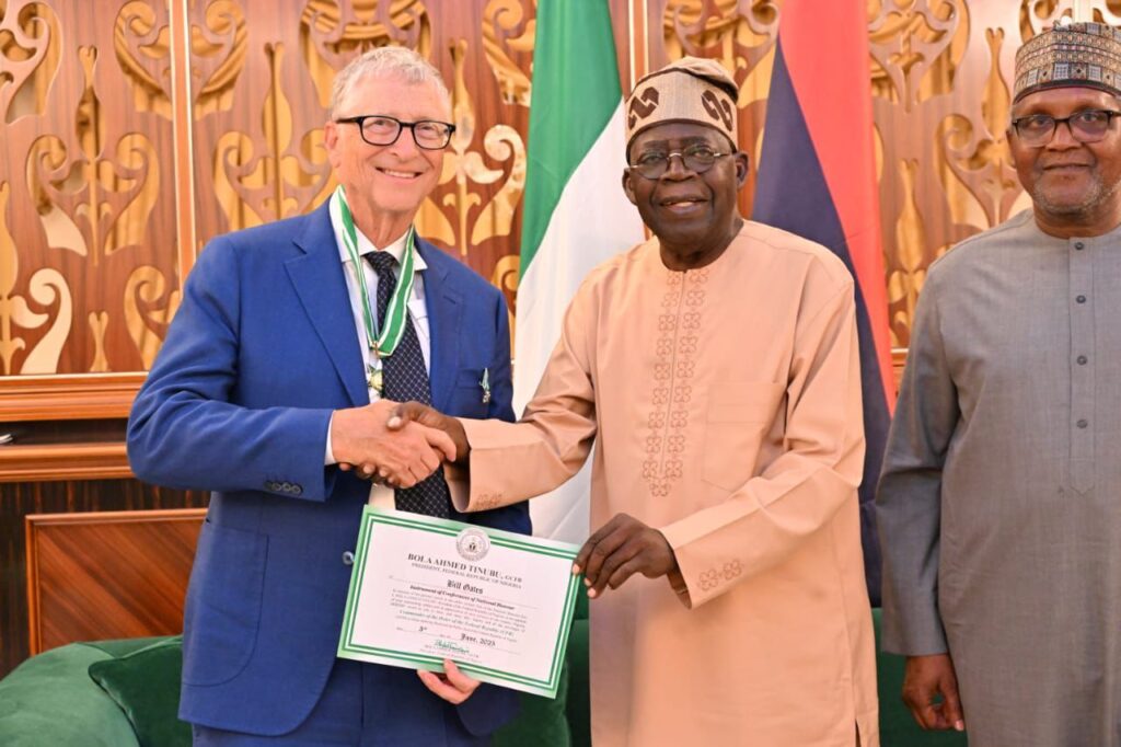 Bill Gates conferred the National Honour award