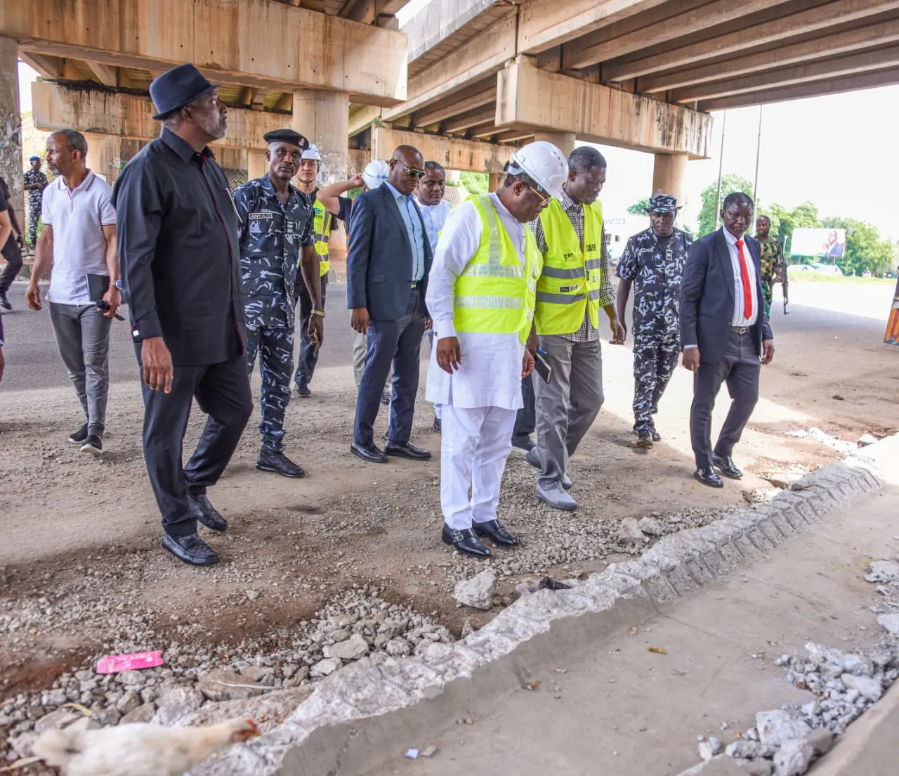 Keffi Flyover Damage: Works Minister Orders Immediate Repairs After Truck Crash