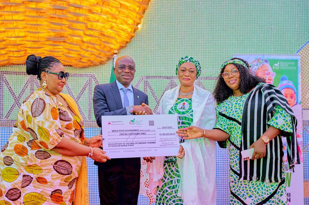 First Lady Oluremi Tinubu Condoles With Benue Over Killings, Donates N1bn for Victims’ Support