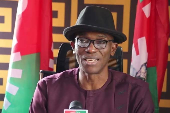 Julius Abure Leads Labour Party Protest at INEC Headquarters Over Candidate List Delay