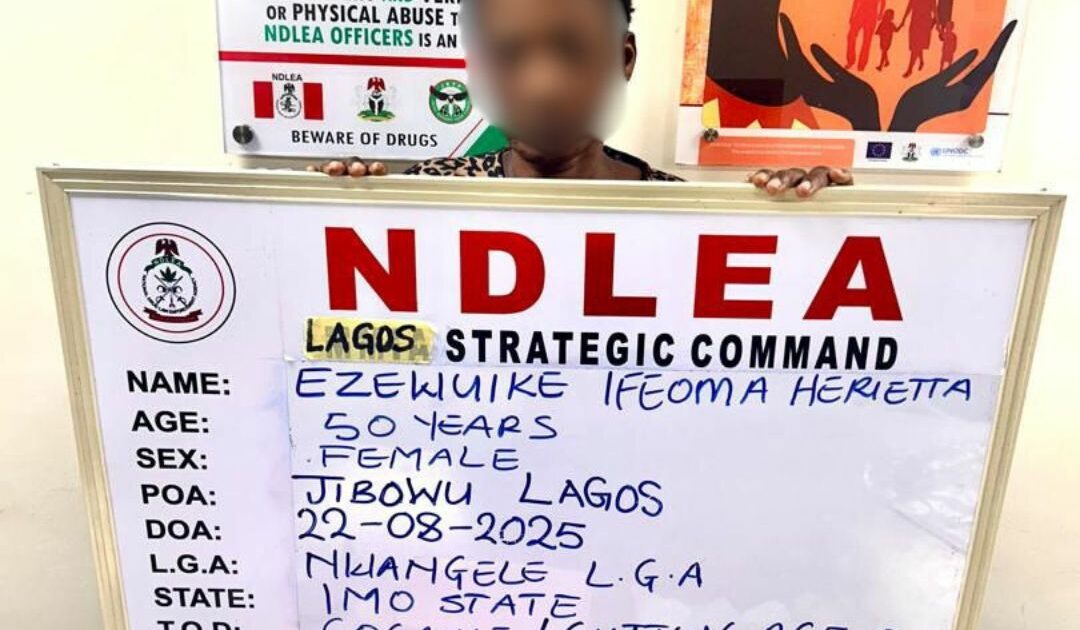 Widow Using Fake Pregnancy to Traffic Cocaine Arrested by NDLEA in Lagos
