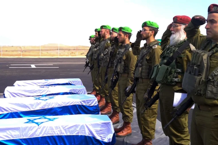 IDF Receives Four Hostage Coffins Returned from Gaza