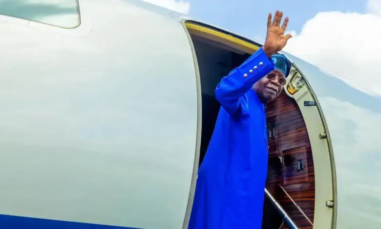 President Tinubu Departs Abuja for Aqaba Security Meeting in Rome
