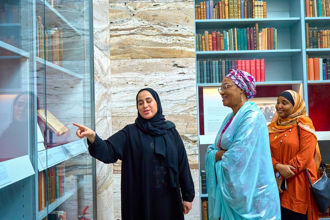 First Lady Oluremi Tinubu Visits Qatar National Library, Seeks Partnership for Education