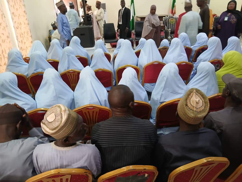 KEBBI GOVERNOR REUNITES 24 RESCUED SCHOOLGIRLS WITH THEIR FAMILIES
