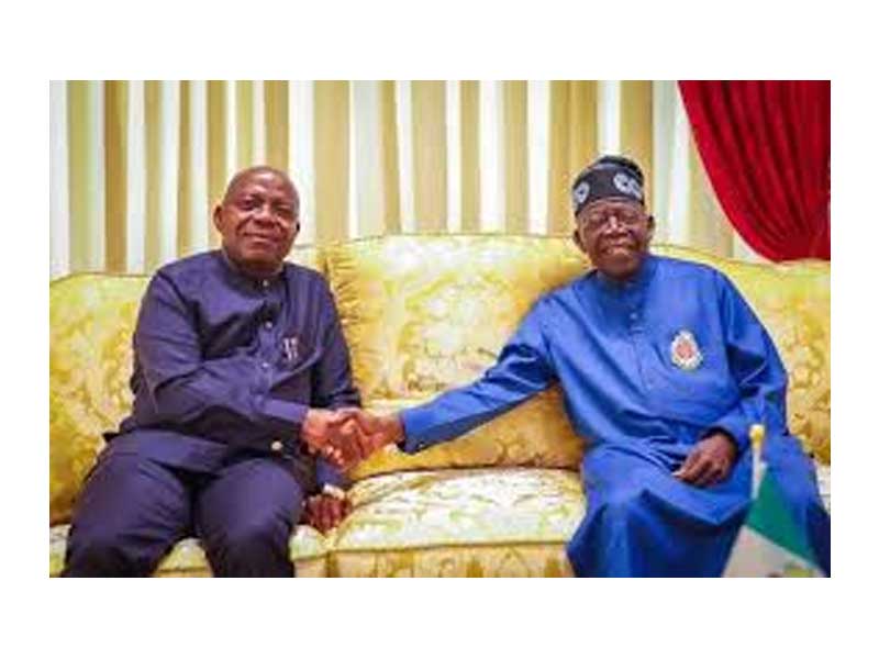 Governor Otti Meets President Tinubu at State House