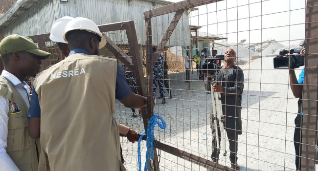 NESREA Seals Dai Jin Jia Quarry in Abuja Over Alleged Environmental Violations and Unregulated Blasting