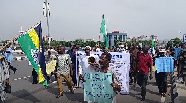 Retired Police Protest Pension Scheme Abuja