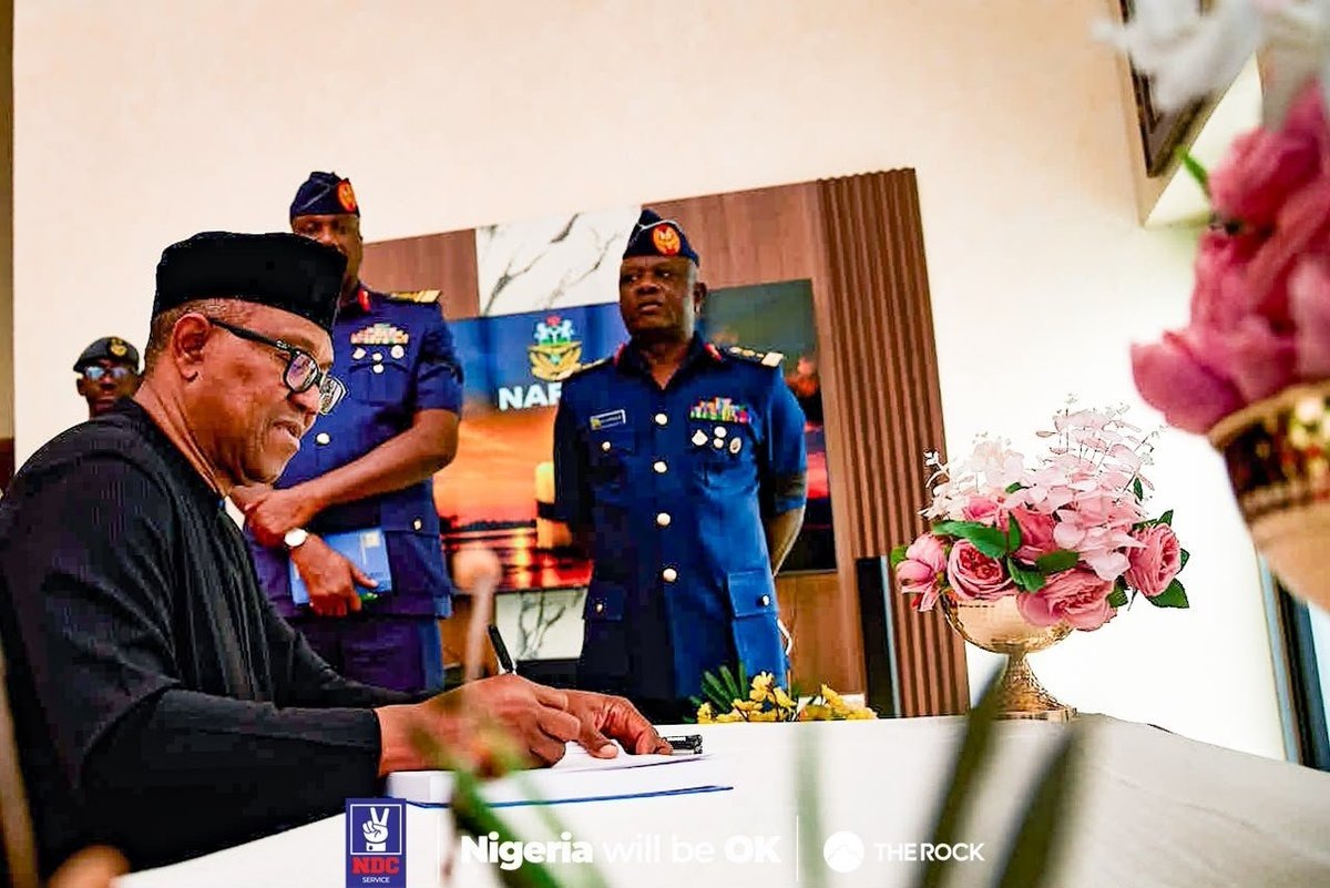 Peter Obi Visits Air Force Facility