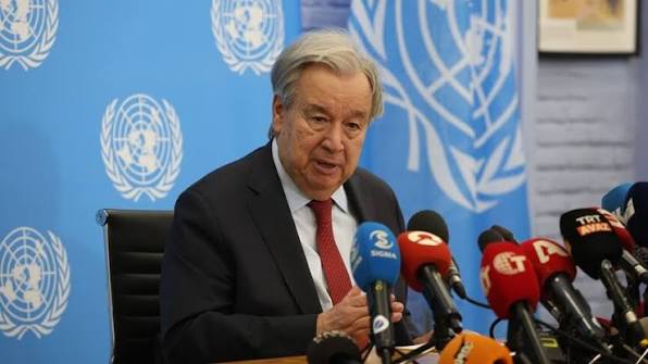 GUTERRES WARNS OF CRISIS IN GAZA