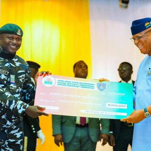 Governor Umo Eno Praises Security Team