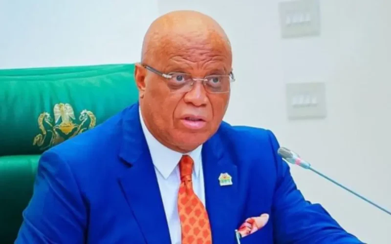 Governor Umo Eno Joins APC, Officially Welcomed by Party Leadership in Uyo