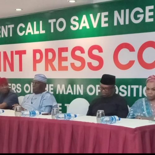 Opposition Parties Raise Alarm Over Electoral Act 2026