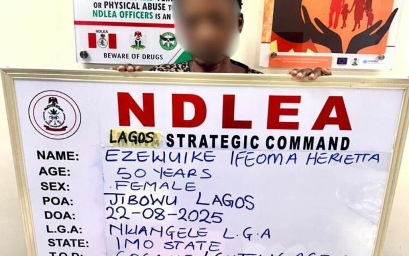 Widow Using Fake Pregnancy to Traffic Cocaine Arrested by NDLEA in Lagos