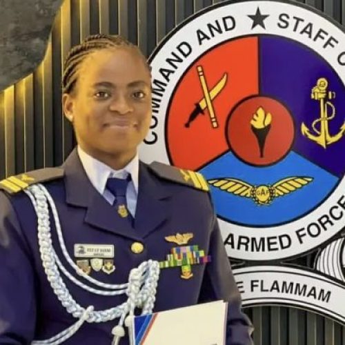 Nigeria’s First Female Fighter Pilot, Kafayat Sanni, Wins Top Military Awards in Ghana