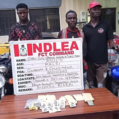 NDLEA Busts Cocaine, Tramadol Hidden in Vehicle Mirrors at Lagos Airport; Businesswoman, Dispatch Riders Arrested for Drug Distribution