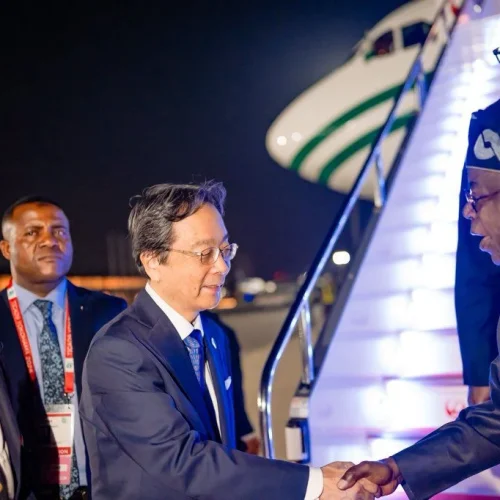 President Tinubu Arrives Japan for TICAD9 Summit