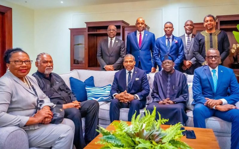 Tinubu Proposes Visa Waivers for OECS Officials as Nigeria Establishes Diplomatic Ties with Saint Lucia