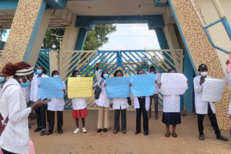 UNIJOS Dental Students Protest 10 Years of Academic Delay Amid NUGA Games