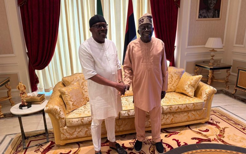 Photo News: Governor Sim Fubara of Rivers, now on suspension from office visited President Bola Tinubu in Lagos