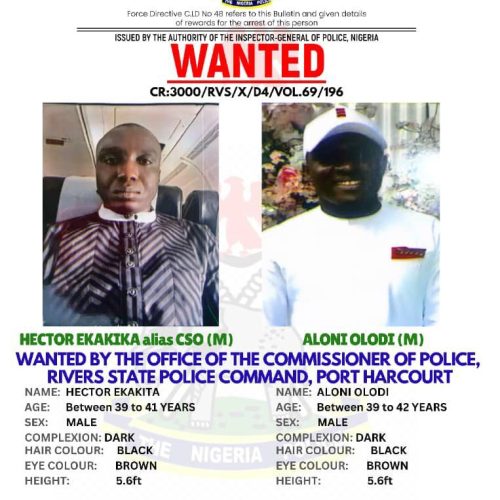 Rivers Police Declare Two Ahoada-East Officials Wanted Over Violent Attack on Sole Administrator