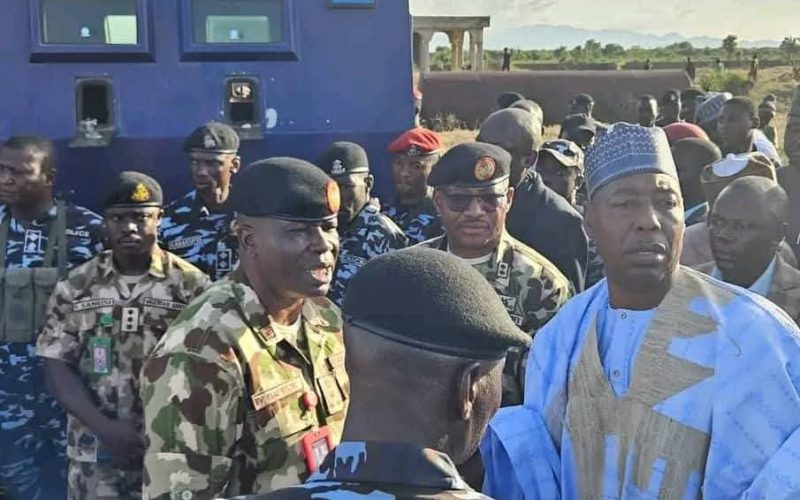 Zulum Visits Darul Jamal IDPs Resettlement, Confirms 63 Deaths, 5 Soldiers Lost