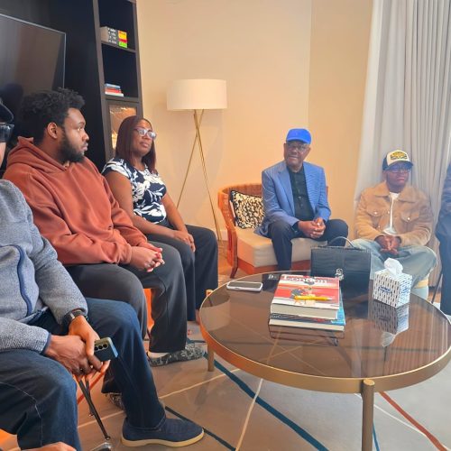 Wike Condole with Late Senator Barinada Mpigi’s Family