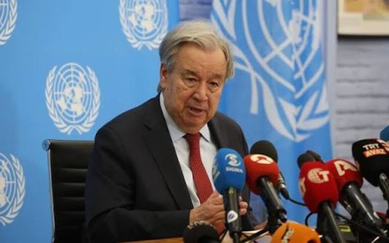 GUTERRES WARNS OF CRISIS IN GAZA