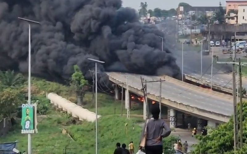 Tanker Fire Under Otedola Bridge