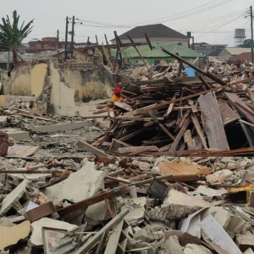 Demolition in Oworonshoki